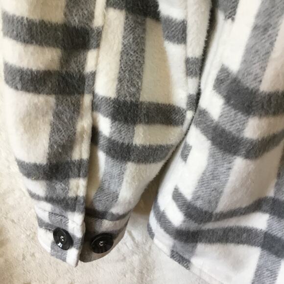 Thread & Supply Grey White Plaid Button Lined Jacket - Picture 14 of 15